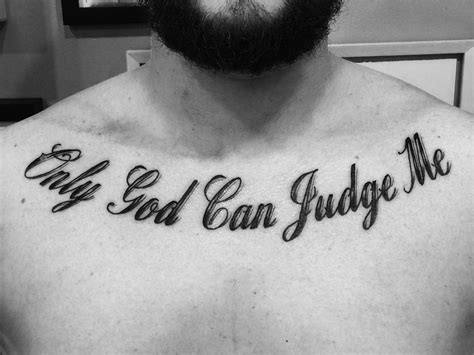 only god can judge me tatto|61 Only God Can Judge Me Tattoo Designs for Men